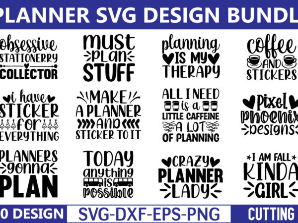 Planner svg t shirt design