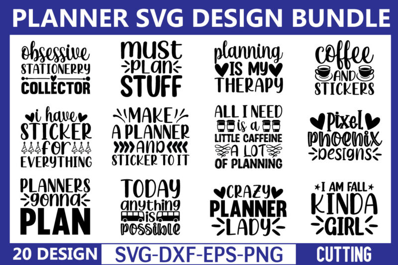 planner svg t shirt design