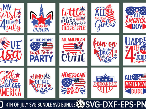 4th of july svg bundlet shirt illustration