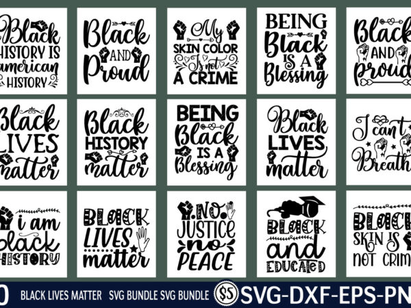 Black lives matter svg design bundle