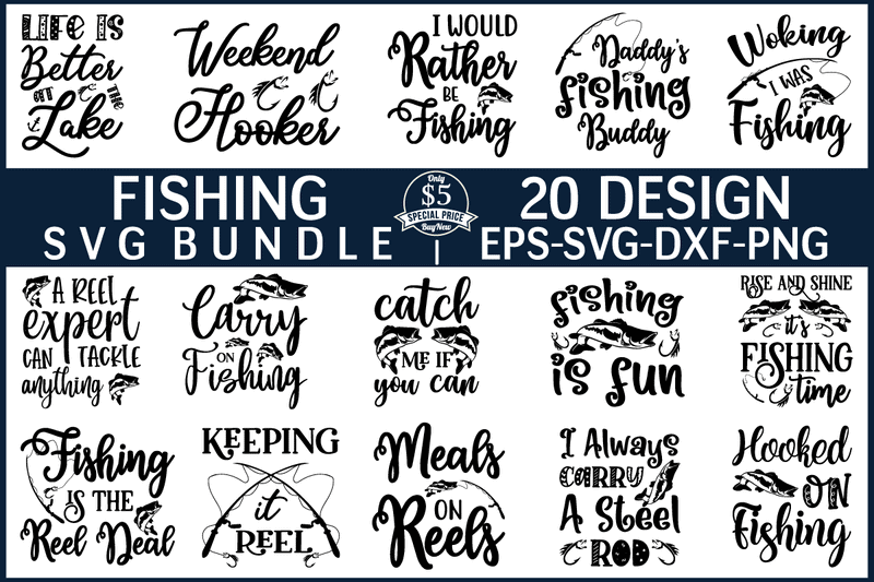 Fishing svg bundle file t shirt graphic design - Buy t-shirt designs