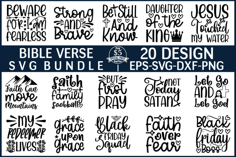 Bible verse SVG Bundle