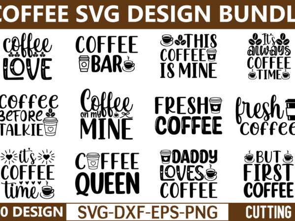 Coffee Cups SVG, Coffee Lover SVG, I Love Coffee SVG, Iced Coffee