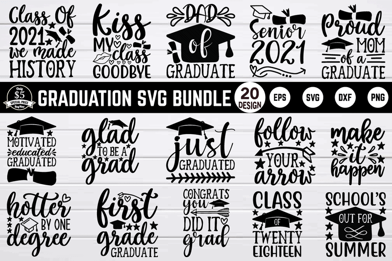 Graduation SVG Design bundle For sale! - Buy t-shirt designs