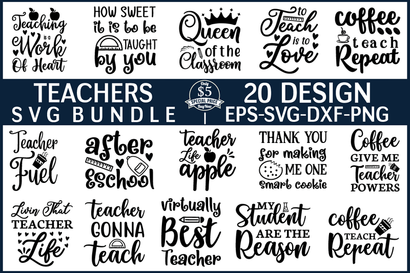 Download Teacher svg bundle t shirt designs for sale - Buy t-shirt ...