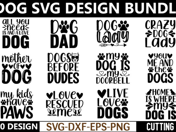 Dog svg bundle t shirt vector illustration