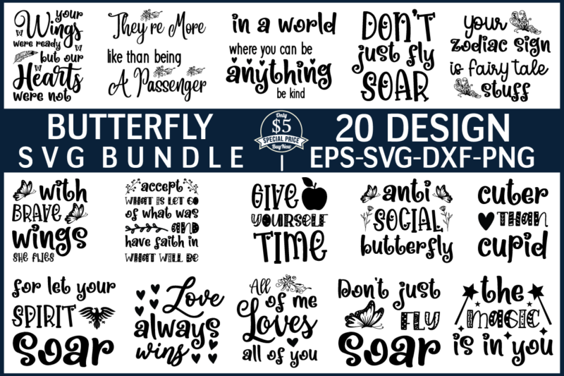 Butterfly svg bundle graphic t shirt