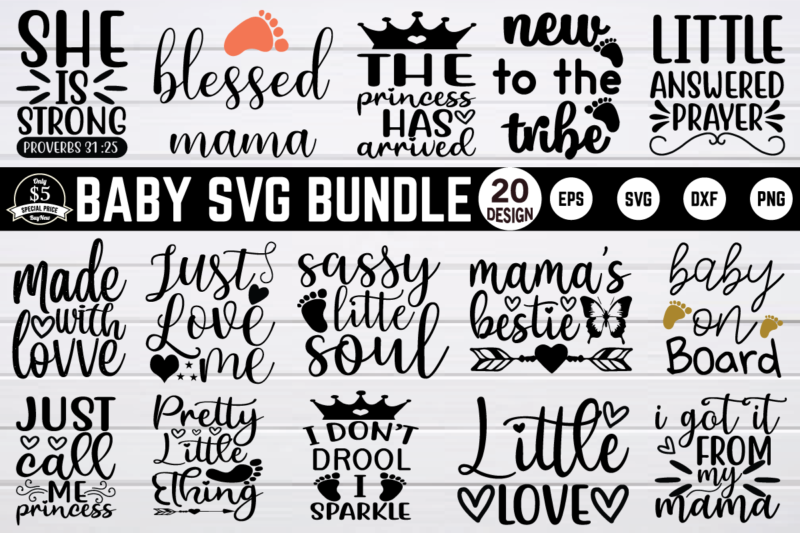 Baby svg bundle t shirt template