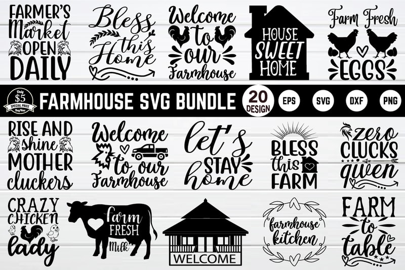 Farmhouse svg bundle t shirt graphic design - Buy t-shirt designs