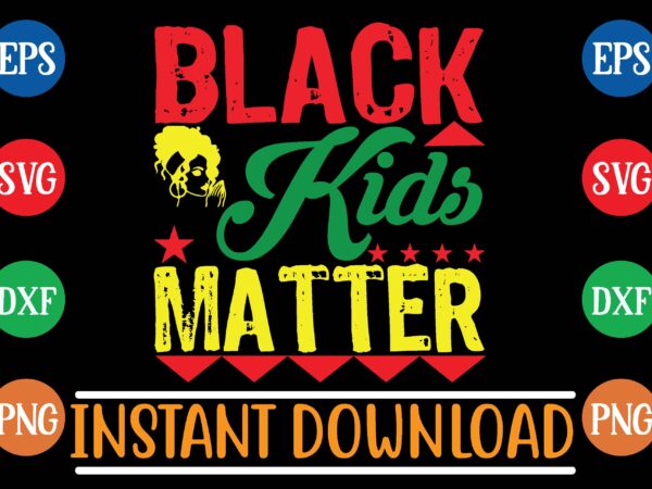 Black kids matter graphic t shirt