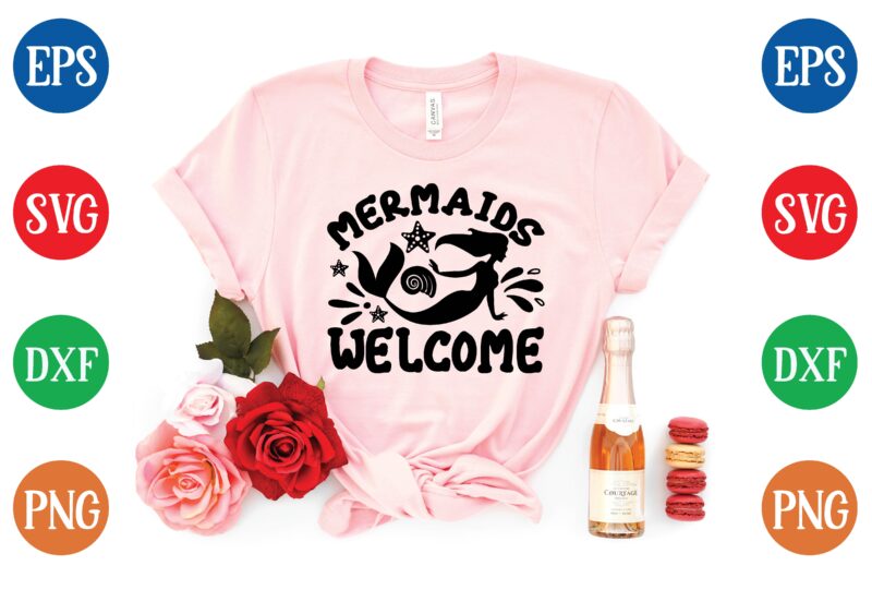 Mermaid svg bundle graphic t shirt