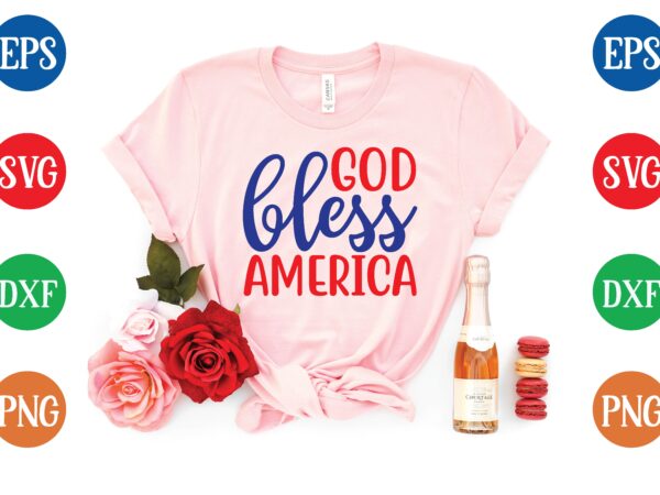 God bless america svg tshirt