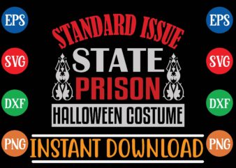 standard issue state prison halloween costume t shirt template