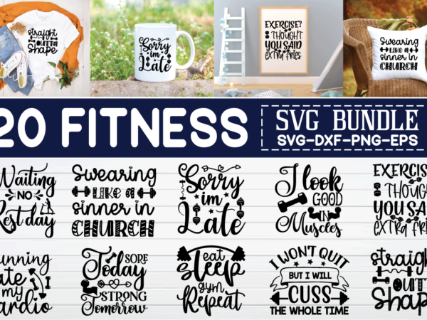 Fitness svg bundle t shirt graphic design