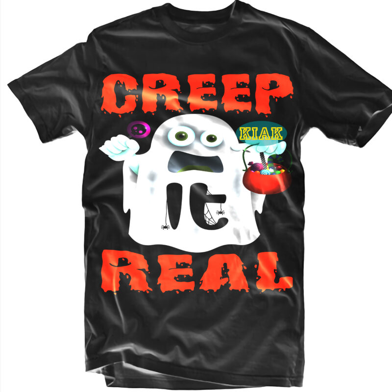 Halloween t shirt design, Creep it Real Svg, Halloween, Spooky horror Svg, Halloween horror Svg, Witch scary Svg, Halloween Svg