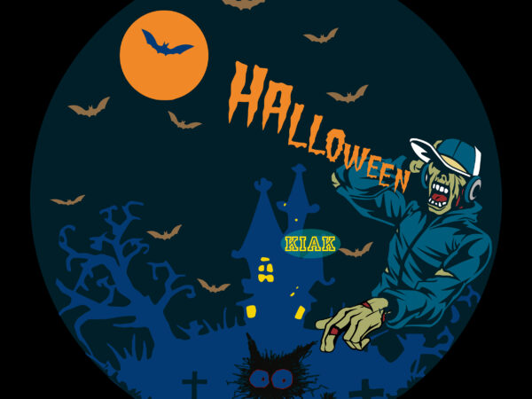 Zombies scream on halloween night, witches svg, halloween svg, pumpkin svg, angry pumpkin vector, happy halloween vector, witch svg, halloween png, zombie svg