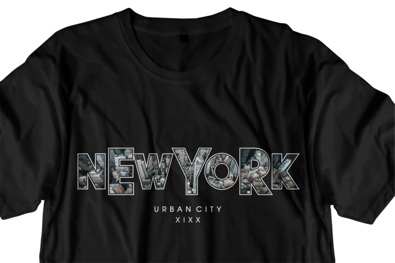 New York City graphic mens t-shirt design, abstract print, vector