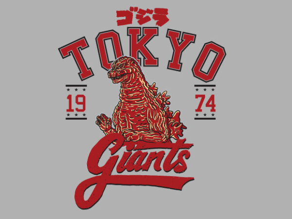 Tokyo giants t shirt designs for sale