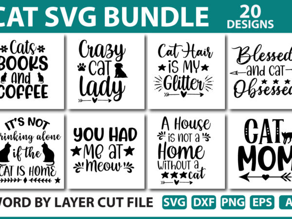 Cat svg bundle t shirt vector file