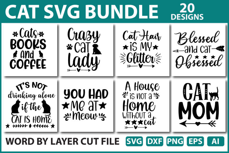 Cat Svg bundle