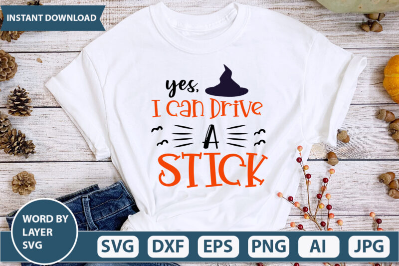 yes i can drive a stick SVG Vector for t-shirt