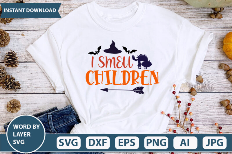 I Smell Children SVG Vector for t-shirt