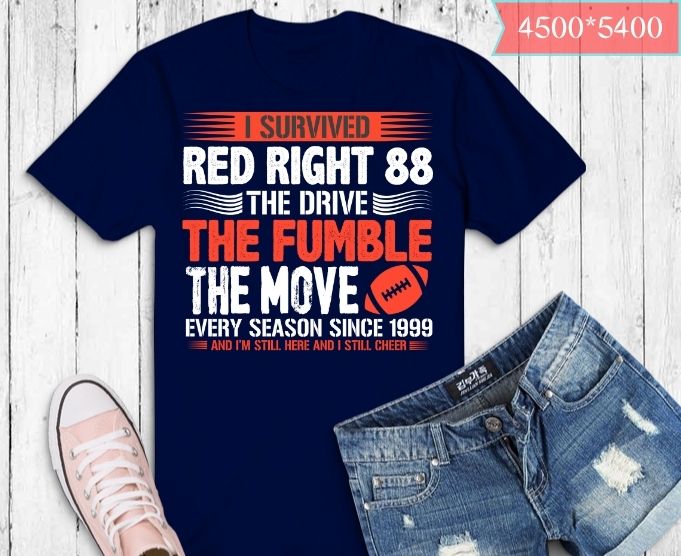 I Survived Red Right 88 Funny Cleveland Vintage Football T-shirt design svg, I Survived Red Right 88 png, I Survived Red Right 88 eps, sports, Red Right 88,