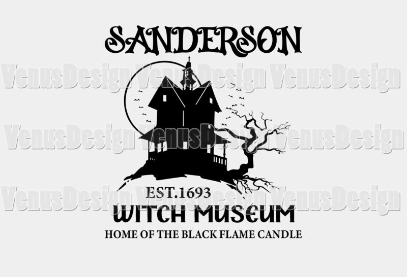 Sanderson Witch Museum Editable Tshirt Design