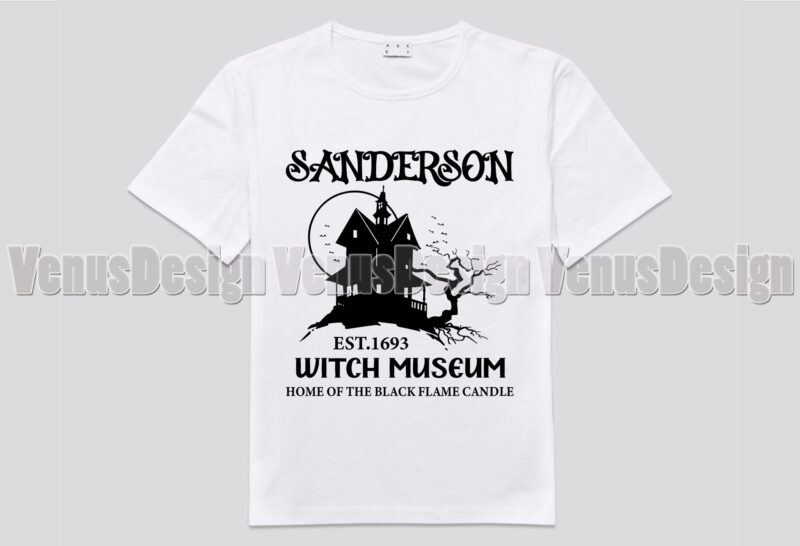 Sanderson Witch Museum Editable Tshirt Design