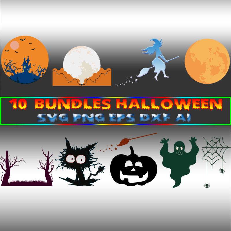 10 Bundles t shirt designs Halloween, Bundle Halloween Svg, Bundles Halloween, Halloween bundles, Pumpkin scary Svg, Pumpkin horror Svg, Halloween Party Svg, Scary Halloween Svg, Spooky Halloween Svg, Halloween Svg,