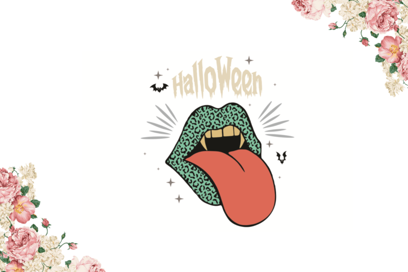 Vampires Mouth Halloween Diy Crafts Svg Files For Cricut, Silhouette Sublimation Files