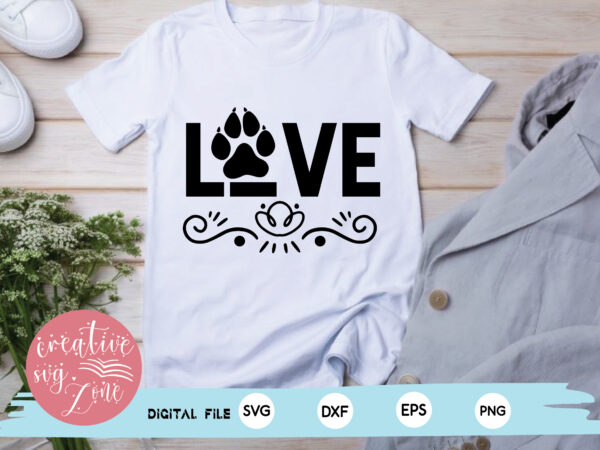 Love t shirt vector graphic