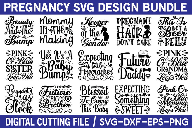 Pregnancy svg bundle t shirt illustration - Buy t-shirt designs