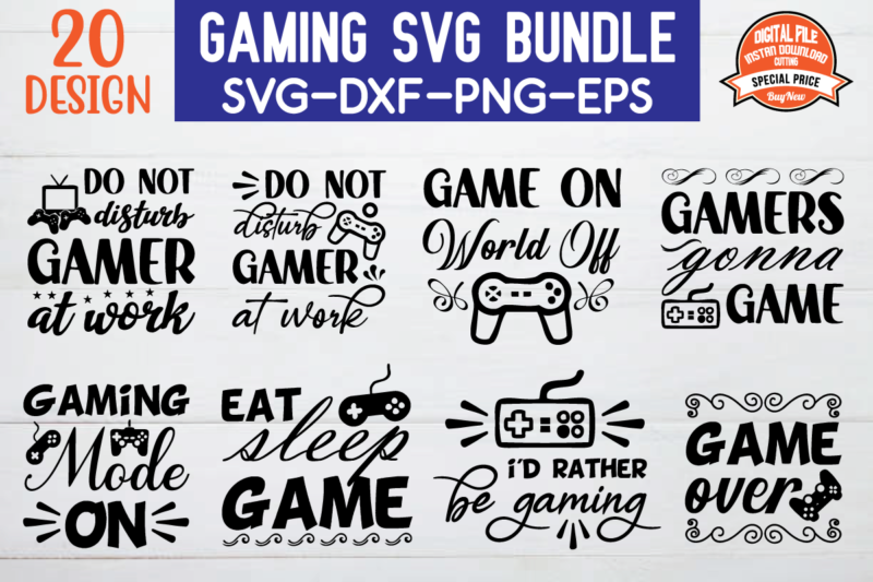 Gaming SVG design Bundle for sale! - Buy t-shirt designs