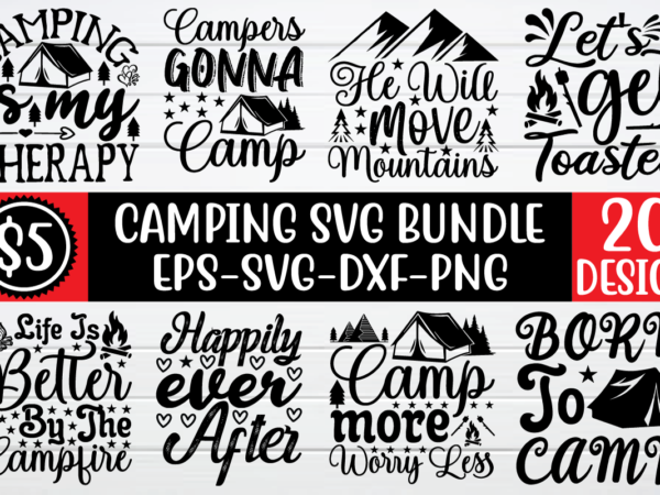 Camping svg bundle graphic t shirt