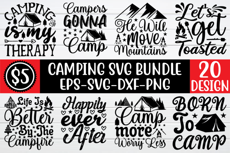 Camping svg bundle graphic t shirt