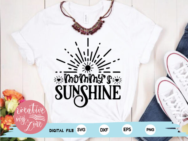 Mommy’s sunshine t shirt designs for sale