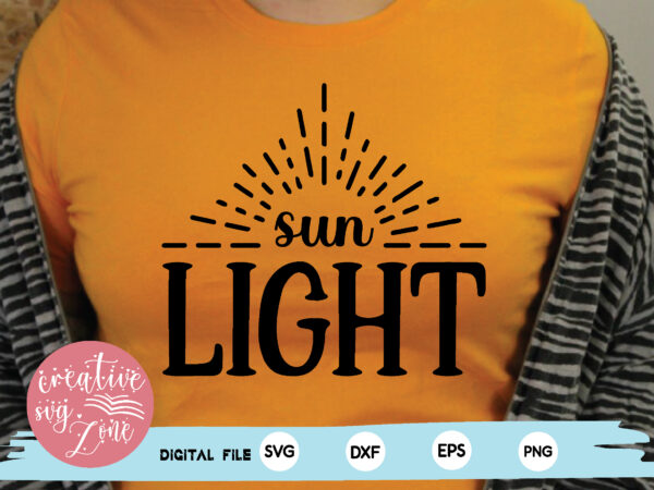 Sun light t shirt template vector