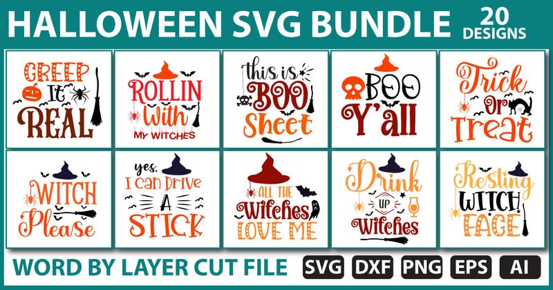 Halloween svg bundle - Buy t-shirt designs