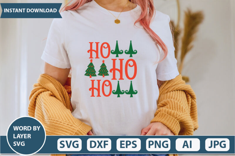 HO HO HO SVG Vector for t-shirt