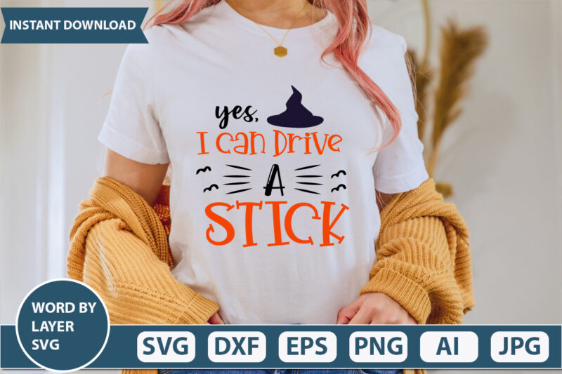 yes i can drive a stick SVG Vector for t-shirt