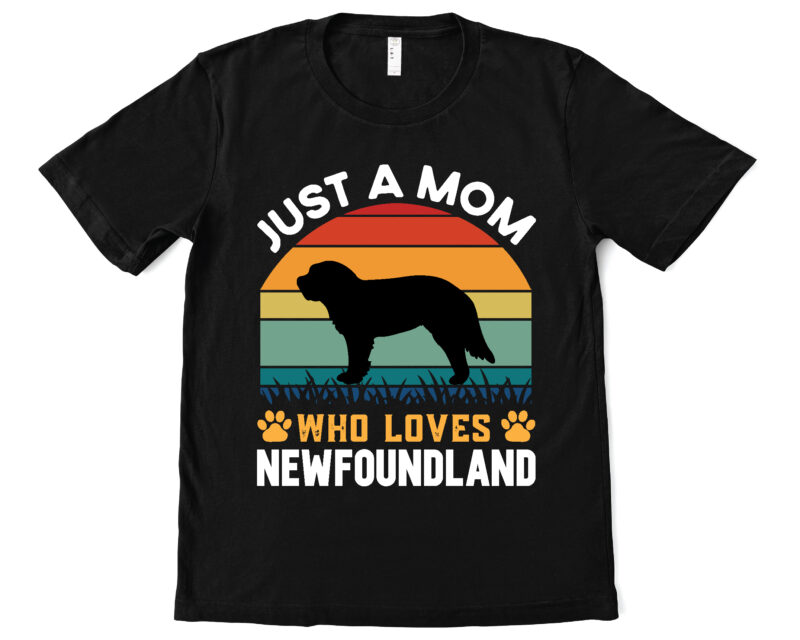 just a mom who loves newfoundland t shirt design