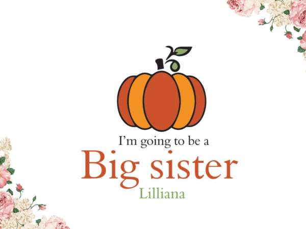 Halloween big sister gift diy crafts svg files for cricut, silhouette sublimation files graphic t shirt