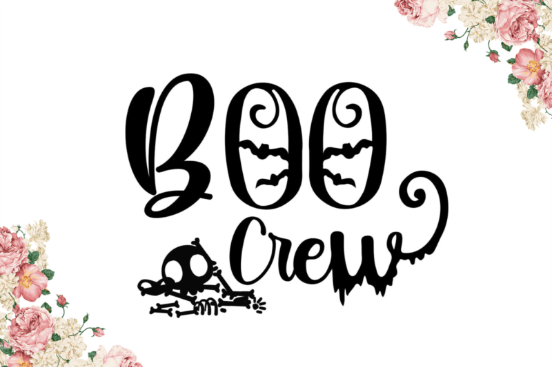 Boo Crew Halloween Gift Idea Diy Crafts Svg Files For Cricut, Silhouette Sublimation Files