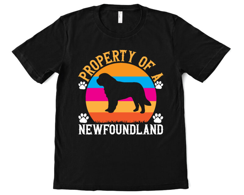 property of a newfoundland t shirt design