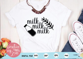 milk milk milk t shirt designs for sale