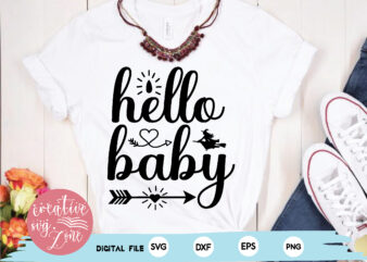 hello baby graphic t shirt