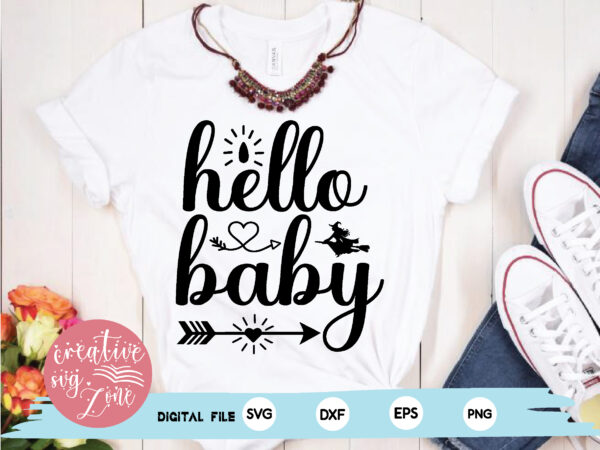 Hello baby graphic t shirt