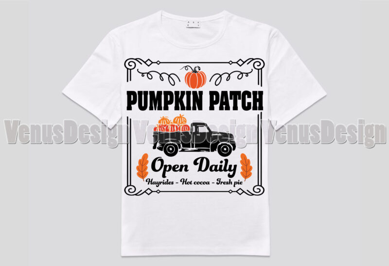 Pumpkin Patch Sign Svg Editable Design