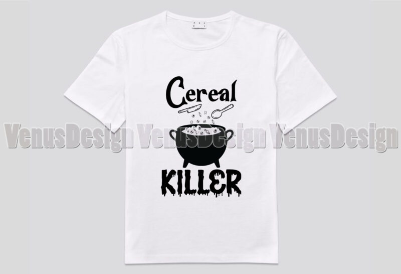 Cereal Killer Halloween Baby Editable Tshirt Design